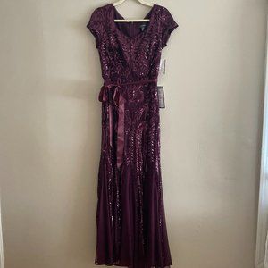 Plum Sequin Dress